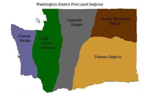 Washington State Regions Map - Black Sea Map