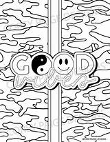 Good Vibes Coloring Sheet Pack – CoreyPaigeDesigns sketch template