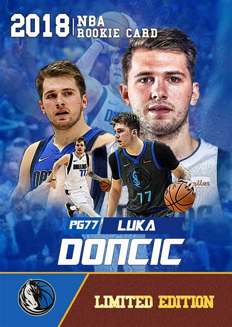 Luka Doncic 2018 Rookie Gems NBA Rookie Card Dallas Mavericks | Etsy