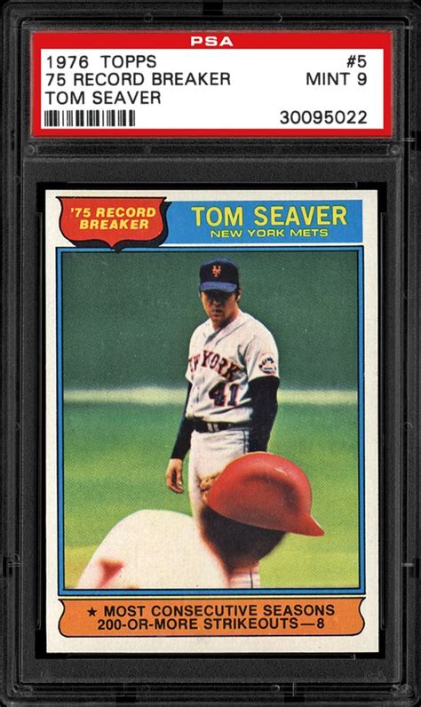 Auction Prices Realized Baseball Cards 1976 TOPPS Tom Seaver Summary