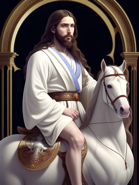 Jesus Christ on beautiful white horse by Cjb1981 on DeviantArt