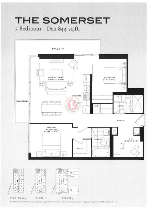 THE SOMERSET - Floor Plans for the Britt Condos | Sutton Place Hotel Condos - Real Estate ...