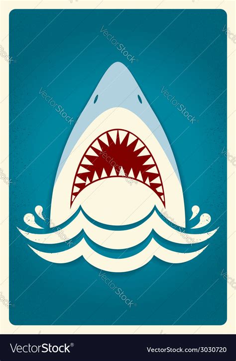 Shark jaws background Royalty Free Vector Image