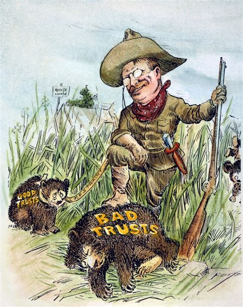 T. Roosevelt Cartoon, 1909. /Namerican Cartoon By Clifford Berryman ...