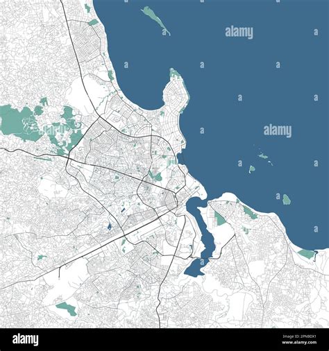 Dar es Salaam map, city of Tanzania. Municipal administrative area map ...