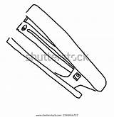 Coloring Picture Stapler Office Tool Stock Illustration 2248456727  sketch template