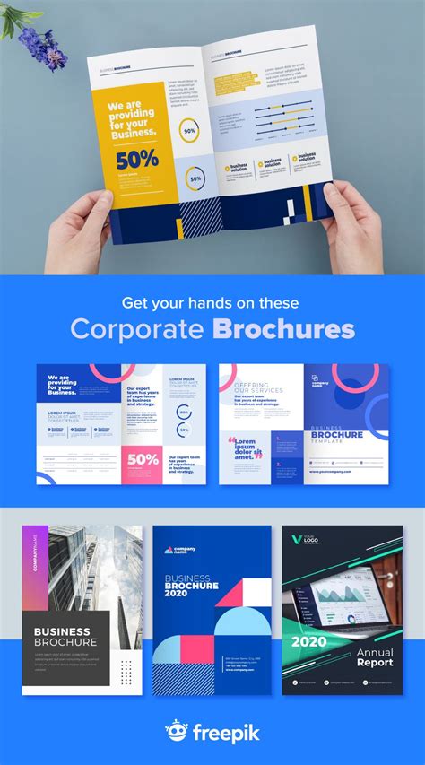 Freepik Collection: Corporate Brochures | Corporate brochure, Brochure ...