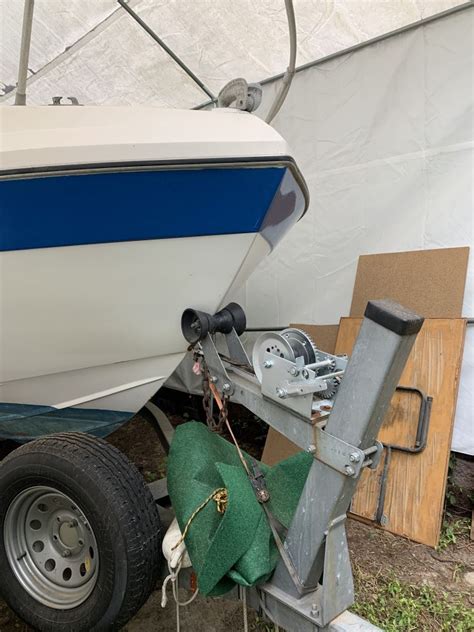 2-Speed Boat Trailer Winch with 20' Strap and Brake - 3,200 lbs Jif ...