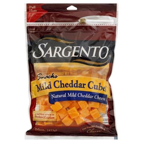 Sargento® Mild Natural Cheddar Cheese Cubes (16 oz) from Publix - Instacart