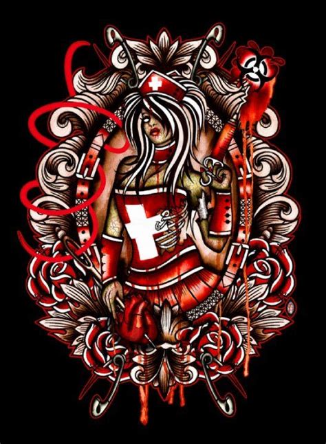 Zombie Nurse by Leighderhosen Zombie Nurse, Nurse Tattoo, Motorcycle ...