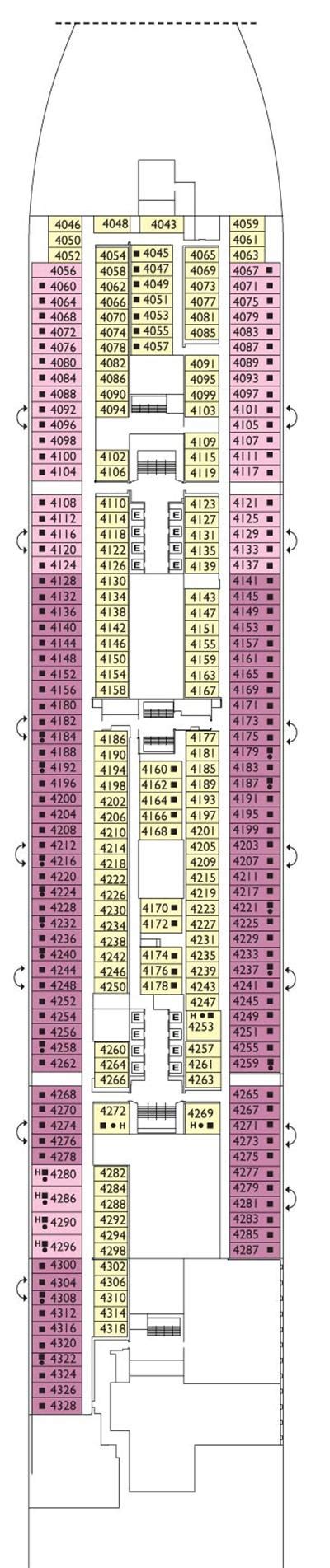 Deck Plan for Costa Smeralda | IgluCruise