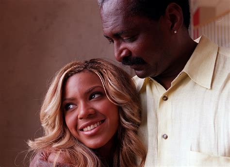 Beyonce Knowles and her father Mathew Knowles photographed in Houston on June 12, 2001 for cover ...