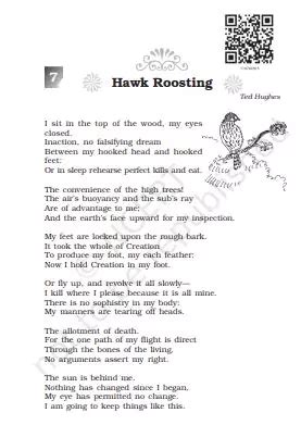 [PDF] Hawk Roosting NCERT Textbook PDF - Panot Book