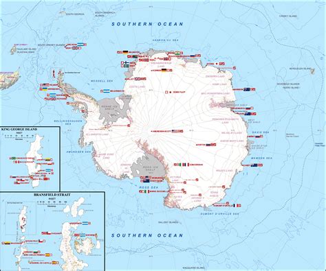 Map of permanent settlements on Antarctica by country, thought it might be a useful cross ...