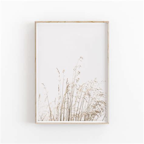 Botanical Print, Dried Grass Art, Farmhouse Art, Modern Minimalist ...