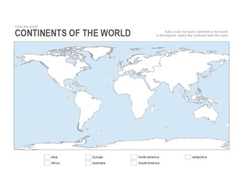 7 Printable Blank Maps For Coloring Activities In Your Geography - World Map Printable Color ...