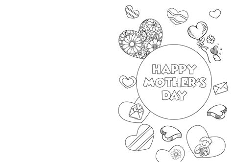 Printable Mothers Day Cards To Color