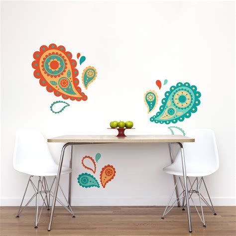 Paisley Printed Wall Decal