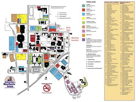 University Of Northern Iowa Campus Map