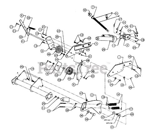 Cub Cadet 304 (190-304-100) - Cub Cadet 28" Rear Tiller Tiller Mounting ...