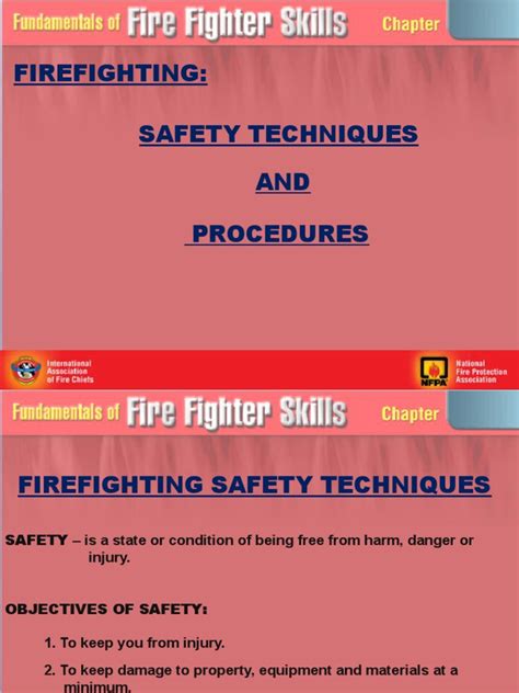 Firefighting Safety Techniques Procedures | PDF