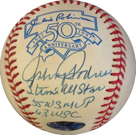 √ Jackie Robinson Signed Baseball