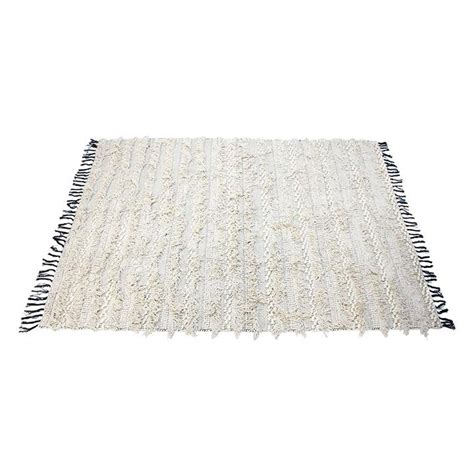 Black and White Tassel Rug — Pretty Willow Prop Hire Perth