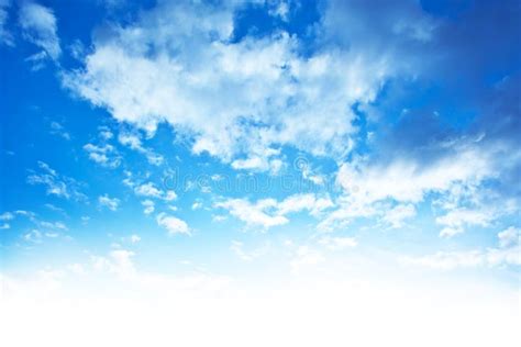 Blue sky background border stock photo. Image of cloudy - 25397338