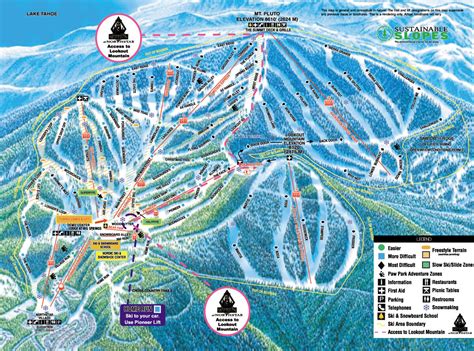 Northstar at Tahoe Piste Map / Trail Map