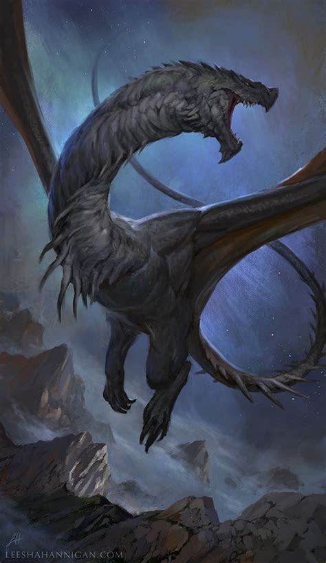 Black Wyvern on Behance | Wyvern, Dragon artwork, Dragon art