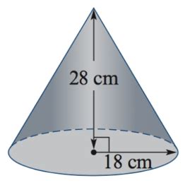 Volume of a Cone - Definition, example, practice questions | Cluey