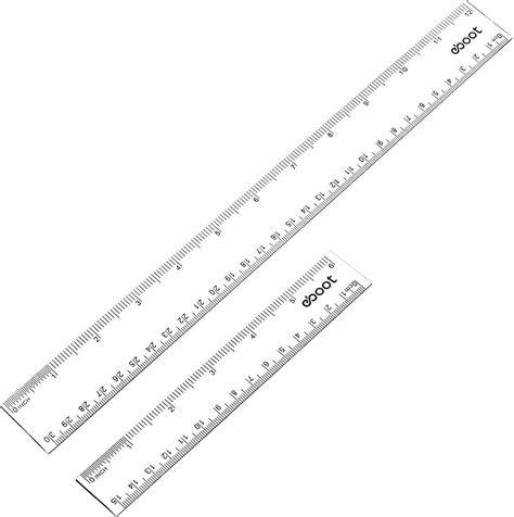 Great selection at great prices Plastic Measuring Tools Clear 12 Inch Ruler 2PCS 30CM Ruler with ...