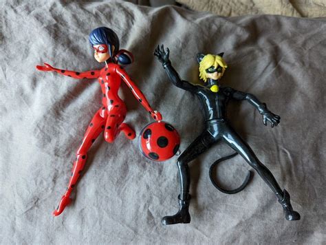 Miraculous Ladybug and Cat Noir action figure lot | #4559385404