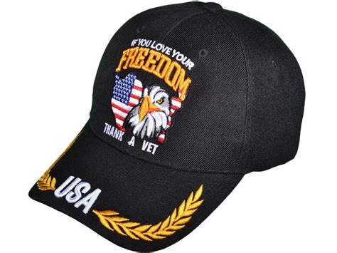 If You Love Your Freedom Thank a Vet Hat | Etsy in 2022 | Hats ...