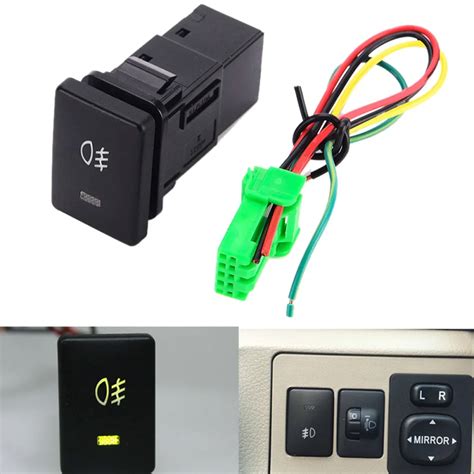 DC12V 4 Wire Foglight Switch Fog Light Button for Toyota-in Car ...