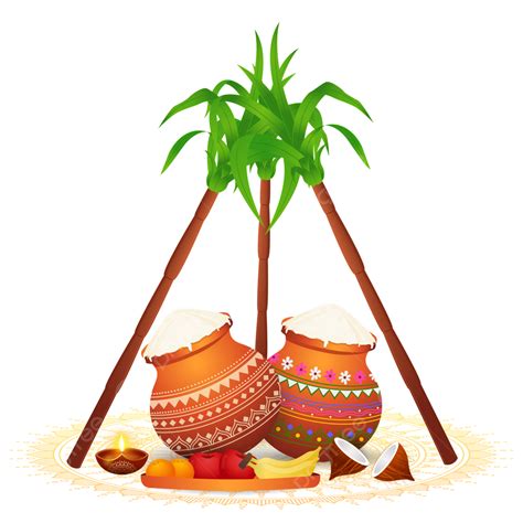 Pongal Festival Clipart Hd PNG, Happy Pongal Festival Traditinal ...