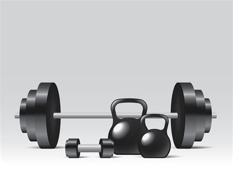 Realistic Dumbbell Vector Art & Graphics | freevector.com