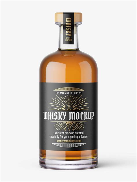 Whisky bottle mockup - Smarty Mockups