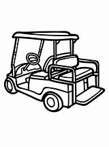 Golf Cart Coloring Pages Online Free For Kids sketch template