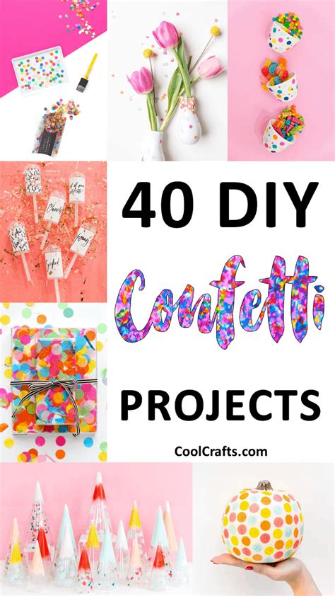 40 Colorful DIY Confetti Ideas to Throw The Perfect Party • Cool Crafts