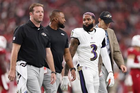 Odell Beckham Jr. Injury: Frustrated Ravens star leaves the field with ...