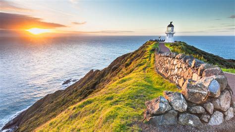 Lighthouse Cape Reinga In New Zealand Wallpapers Hd Images For Desktop And Mobile 3840x2160 ...