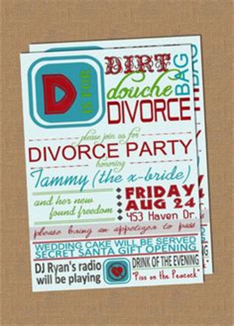 Divorce Party Invitations on Pinterest