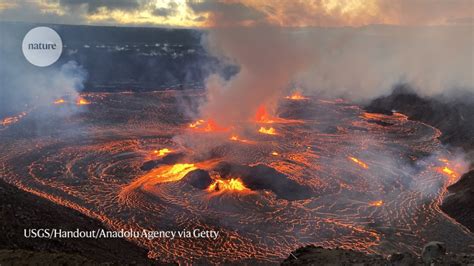 Hawaii volcano Kīlauea creates fiery landscape of lava