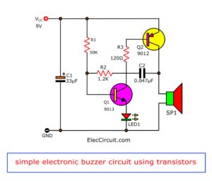 piezo buzzer circuit diagram - Wiring Diagram and Schematics