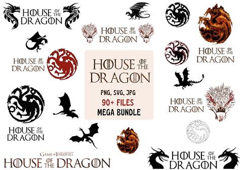 House Of The Dragon Svg Png Jpg 90 Files Game Of Thrones ...