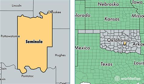 Seminole County Oklahoma Map - Time Zones Map