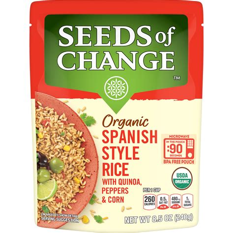 SEEDS OF CHANGE Organic Spanish Style Rice, 8.5oz - Walmart.com - Walmart.com