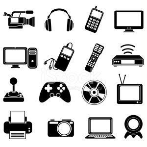 Electronics Icons Stock Clipart | Royalty-Free | FreeImages