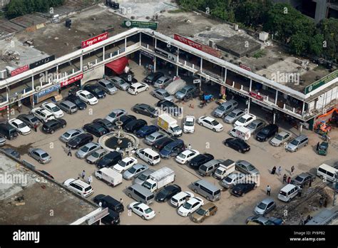 Aerial view of Gulshan North Paka Market near Gulshan-2 circle in Dhaka, Bangladesh Stock Photo ...